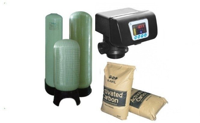 Колонна FRP 10*54  (комплект умягчения на 1м3/ч /F65P3/Canature)