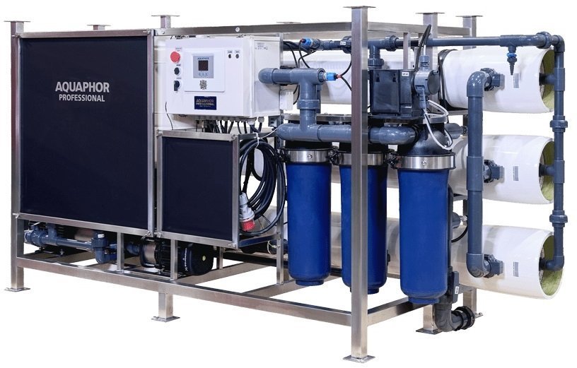 Система обратного осмоса AQUAPHOR APRO-UHS-4000-D Black (дозатор Grundfos)