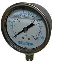 Манометр вертикального действия 0-15 атм. Gauge-V