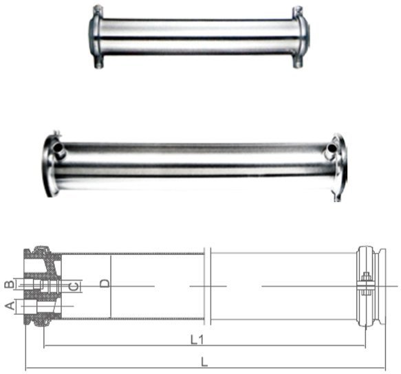 Корпус мембраны стальной (без шва) 4'' SUS 304-4040W