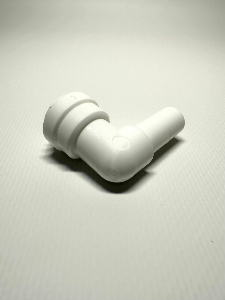 Фиттинг угловой 3/8"-3/8"(трубка-стережень) Корея *
